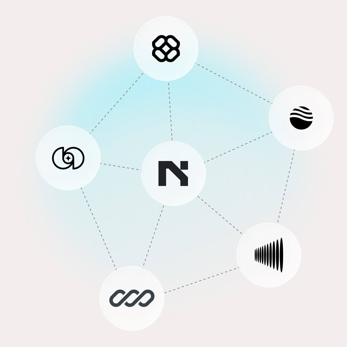 Visual workflow of automated campaign steps including payment confirmation, rewarding memberships, sending quests, creating leaderboards, and redeeming tokens, representing Quboid’s one-click campaign execution.